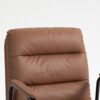 Office Chair, Mid Back Home Office Desk Task Chair With Wheels And Arms Ergonomic Computer Rolling Swivel Chair With Padded Armrest - Brown - Image 9
