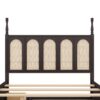 Queen Size Platform Bed With With 2 Big Drawers Twin Size Trundle - Espresso - Image 8