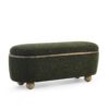 Modern Storage Ottoman Bench Upholstered Seating With Storage - Dark Green - Image 13