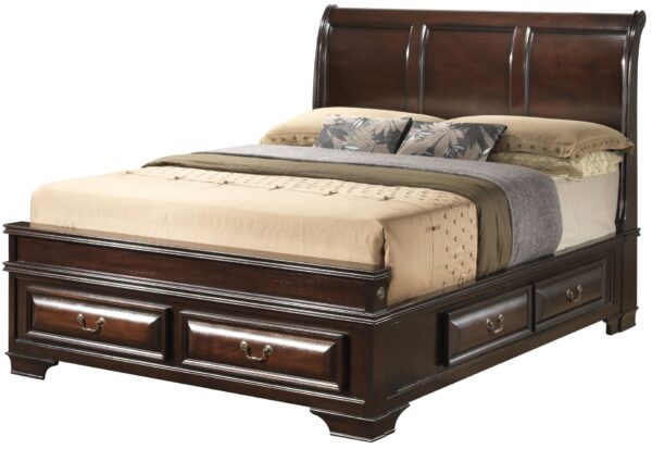 Lavita - King Storage Bed - Cappuccino