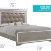 Alana - King Bed - Silver Champagne - Image 5