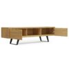 Lowry - Handcrafted TV Media Stand - Oak - Image 4
