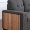3 Piece Upholstered Sectional - Dark Gray - Image 6