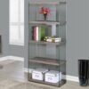 Bookshelf, Bookcase, Etagere, 5 Tier, Office, Elegant Design - Taupe - Image 3