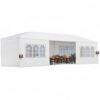 10X30' Outdoor Garden Gazebo Wedding Party Tent Canopy Marquee With 8 Removable Sidewalls - White - Image 5