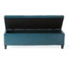 Glouster - Contemporary Storage Ottoman With Upholstered - Teal - Image 10
