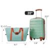 Hardshell Luggage Sets 20" / Bag Spinner Suitcase With Tsa Lock Lightweight - Green - Image 6