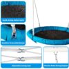 Metal Swing Stand With Saucer Outdoor Playground Metal Swing Set For Kids Outdoor Play Equipment - Antique Blue - Image 3