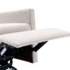 Modern Upholstered Rocker Nursery Chair Plush Seating Glider Swivel Recliner Chair - Tan - Image 15