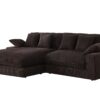 Mystic - Reversible Sectional Sofa Chaise - Dark Chocolate - Image 4