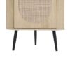 Corner Cabinet, Rattan Door, Freestanding Corner Tables For Small Spaces, Corner Shelf Stand For Living Room, Kitchen, Bathroom, Bedroom - Natural - Image 26
