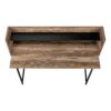 Computer Desk For Home Office, Laptop, Storage Shelves, Contemporary Versatile Placement - Brown - Image 5