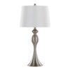 Ashland - Contemporary Table Lamp (Set of 2) - Nickel / White - Image 2