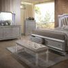 Kaitlyn - Synthetic Leather Queen Bed With LED & Storage - Champagne - Image 5
