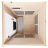 1 Person Far Infrared Hemlock Standard Indoor Sauna Room - Natural - Image 8