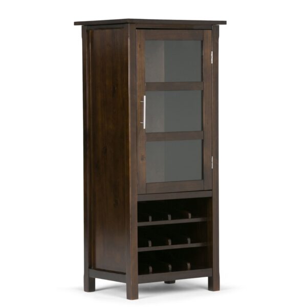 Avalon - High Storage Wine Rack Cabinet - Dark Tobacco Brown