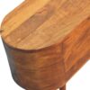 Rounded Lid Up Blanket Box - Chestnut - Image 6