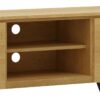 Lowry - TV Media Stand - Oak - Image 7