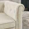 Modern Elegant Rectangle Pet Bed, Durable Elevated Dog Sofa - Beige - Image 9
