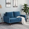 Luxurious Comfort Stationary Loveseat - Space Blue - Image 14
