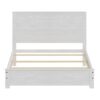 Albany - Full Bed Frame With Headboard, Modern Rustic Design - White - Image 5