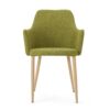 Classic Twist Dining Chair Set With Contoured Support - Green - Image 9