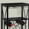 Home Bar, Wine Rack, Transitional - Black - Image 2