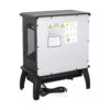 18 Inch 3D Flame Electric Infrared Quartz Fireplace Stove With Remote Control - Black - Image 10
