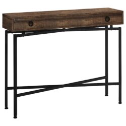 Accent Console Table For Entryway, Storage Drawer, Contemporary & Modern - Brown