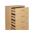 Borah - Contemporary Wood 5 Drawer Dresser - Natural - Image 12