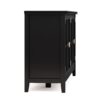Artisan - Wide 4 Door Storage Cabinet - Black - Image 4