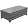 8 Pieces Outdoor Wicker Round Sofa Set, Half-Moon Sectional Sets All Weather, Curved Sofa Set With Rectangular Coffee Table, PE Rattan Water-Resistant And UV Protected, Movable Cushion - Gray - Image 15