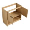 Modern Bathroom Vanity With Ceramic Sink And Soft Closing Doors, 36" Freestanding Cabinet - Oak - Image 22