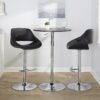 Elia - Contemporary Adjustable Bar Table - Black - Image 5