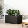 Modern Outdoor Planter - Black - Image 4