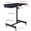 Adjustable Tear Down Work Table With Drawer For Garages, Repair Shops, And Diy, Portable, (4) 2.5" Swivel Casters, 220 Pound Capacity, Rubber Corners, Heavy Duty Steel - Black - Image 8