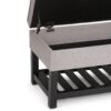 Cosmopolitan - Storage Ottoman Bench With Open Bottom - Cloud Gray - Image 8