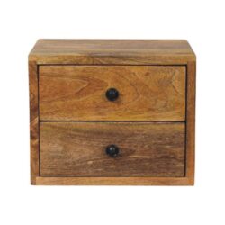 Solis - 2 Drawer Wall Mounted Nightstand - Beige