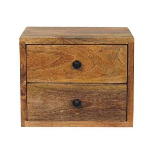 Solis - 2 Drawer Wall Mounted Nightstand - Beige