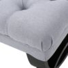 Hilton - Ottoman Bench With Classic Button Tufting - Light Gray - Image 14