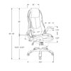 Office Chair, Adjustable Height, Swivel, Ergonomic, Armrests, Contemporary & Modern - Black - Image 6