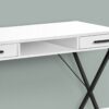 Computer Desk, Home Office, Laptop, Left & Right Set-Up, Storage Drawers, Work, Contemporary, Modern - White - Image 5