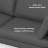 Ava - Mid Century Corner Sectional Sofa - Gray - Image 16