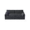Queen Pull Out Sofa Bed, 3 In 1 Convertible Sleeper Sofa With Side Storage Multifunctional Velvet Loveseat Bed For Living Room - Gray - Image 12