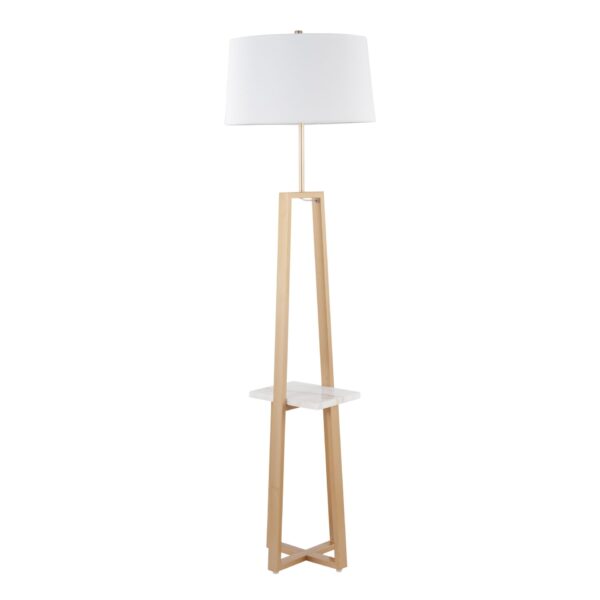 Cosmo - Shelf Contemporary / Glam Floor Lamp - Gold