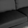 Plush Comfort Loveseat - Black - Image 5