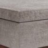 Owen - Lift Top Large Coffee Table Storage Ottoman - Distressed Gray - Image 8