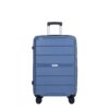 Hardshell Suitcase Spinner Wheels Pp Luggage Sets Lightweight Durable Suitcase With Tsa Lock, 3 Piece Set (20/24/28) - Blue - Image 6