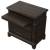2 Drawer Nightstand Elegant Design - Mahogany - Image 3