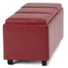 Avalon - Storage Ottoman - Red - Image 5
